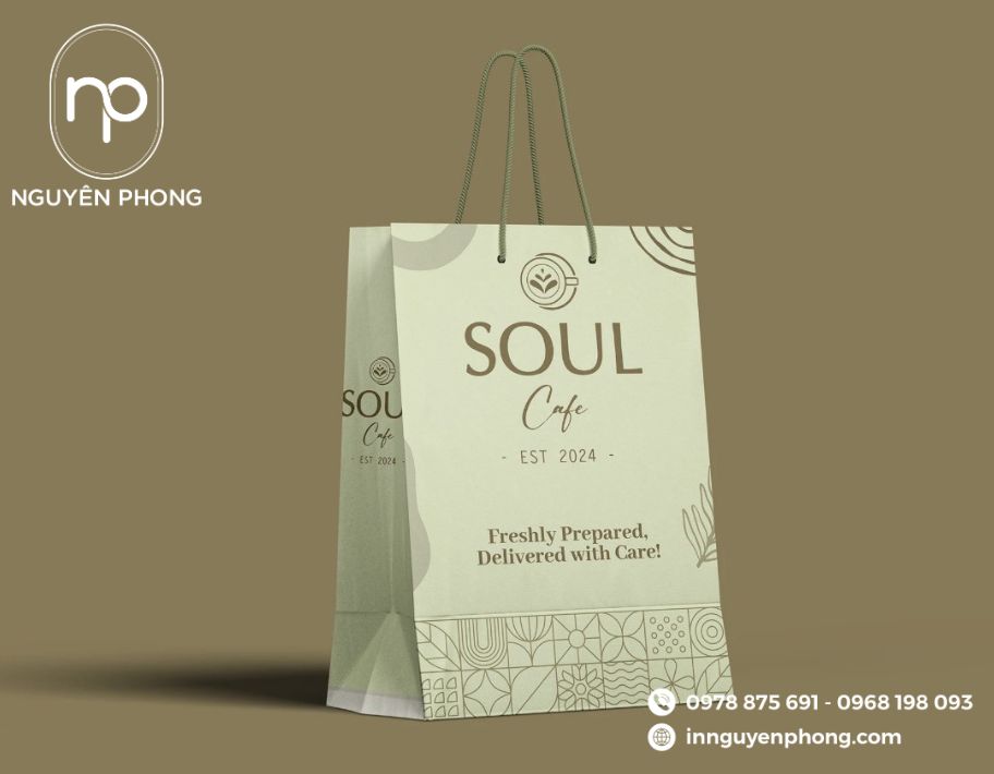 Mẫu túi giấy khách sạn sáng tạo 